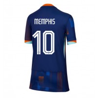 Niederlande Memphis Depay #10 Auswärtstrikot Frauen EM 2024 Kurzarm